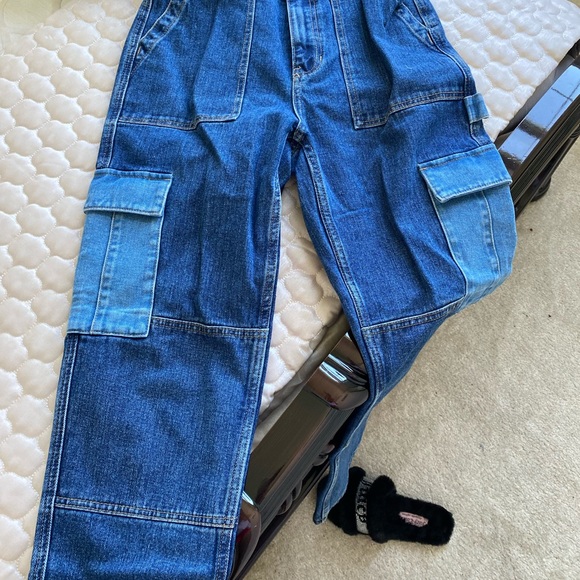 Two Tone Denim Cargos - BRAND NEW - Picture 2 of 7